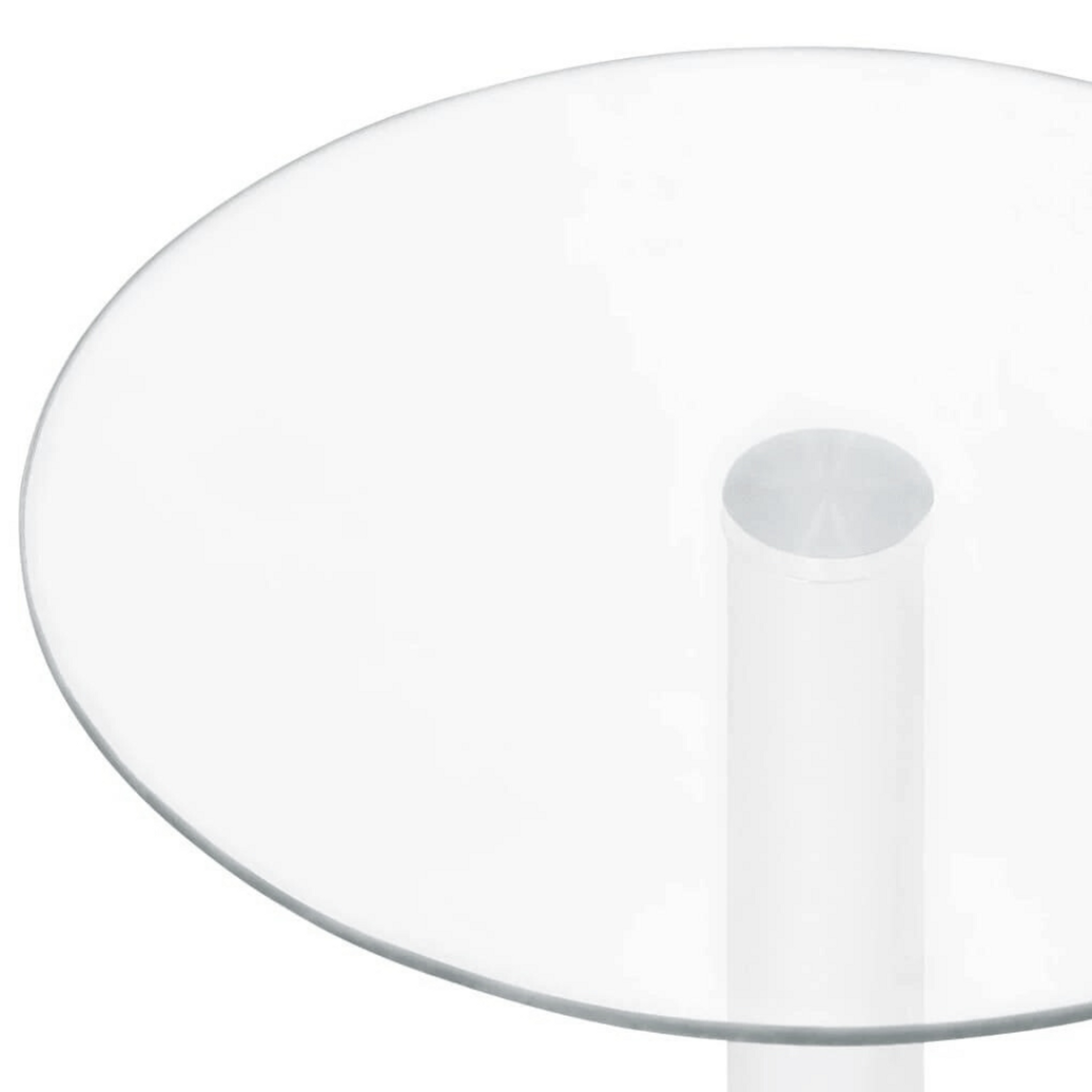 Clear Lucite Round Cafe/Bar Hi Top Table