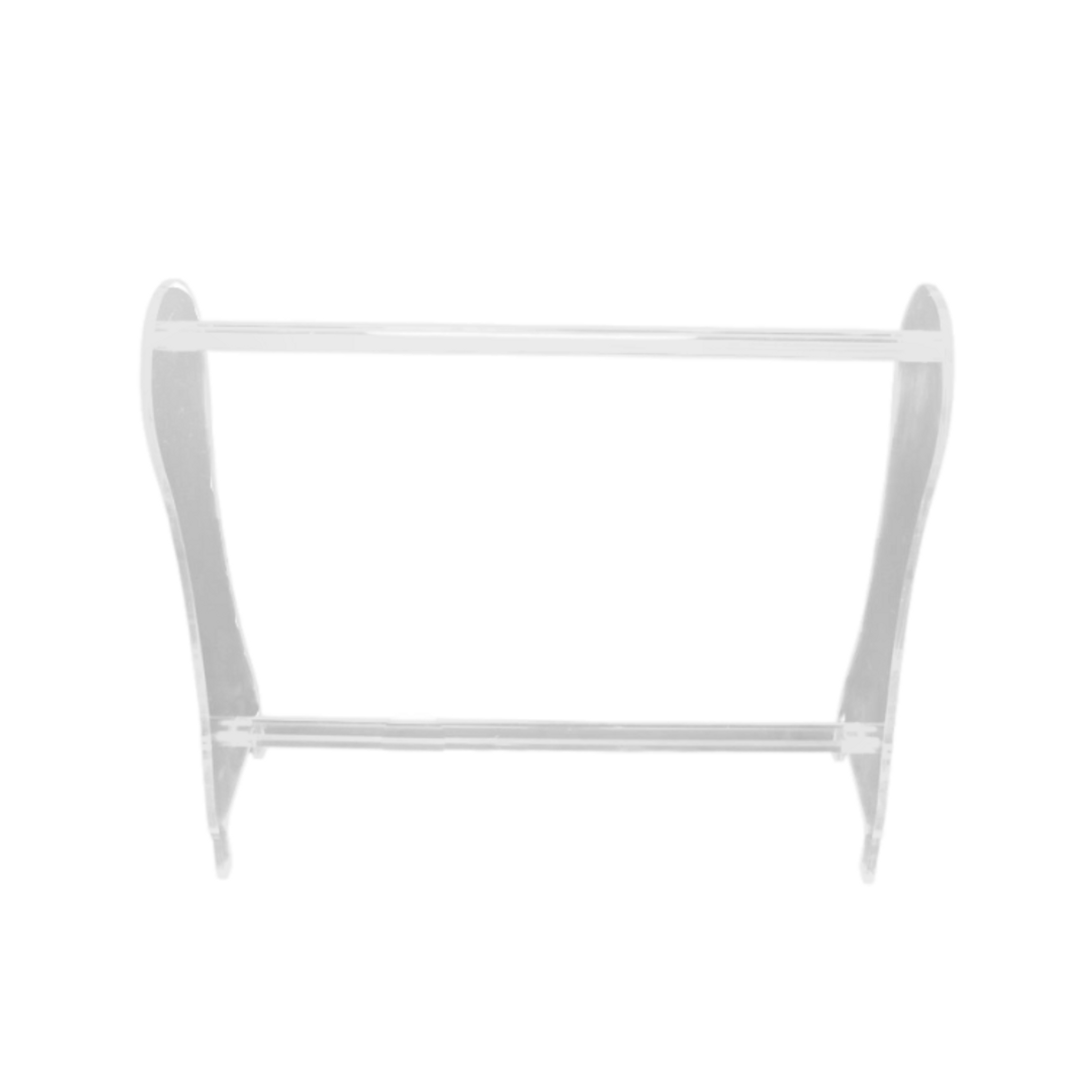 Modern Vintage Inspired lucite Blanket or Towel Rack