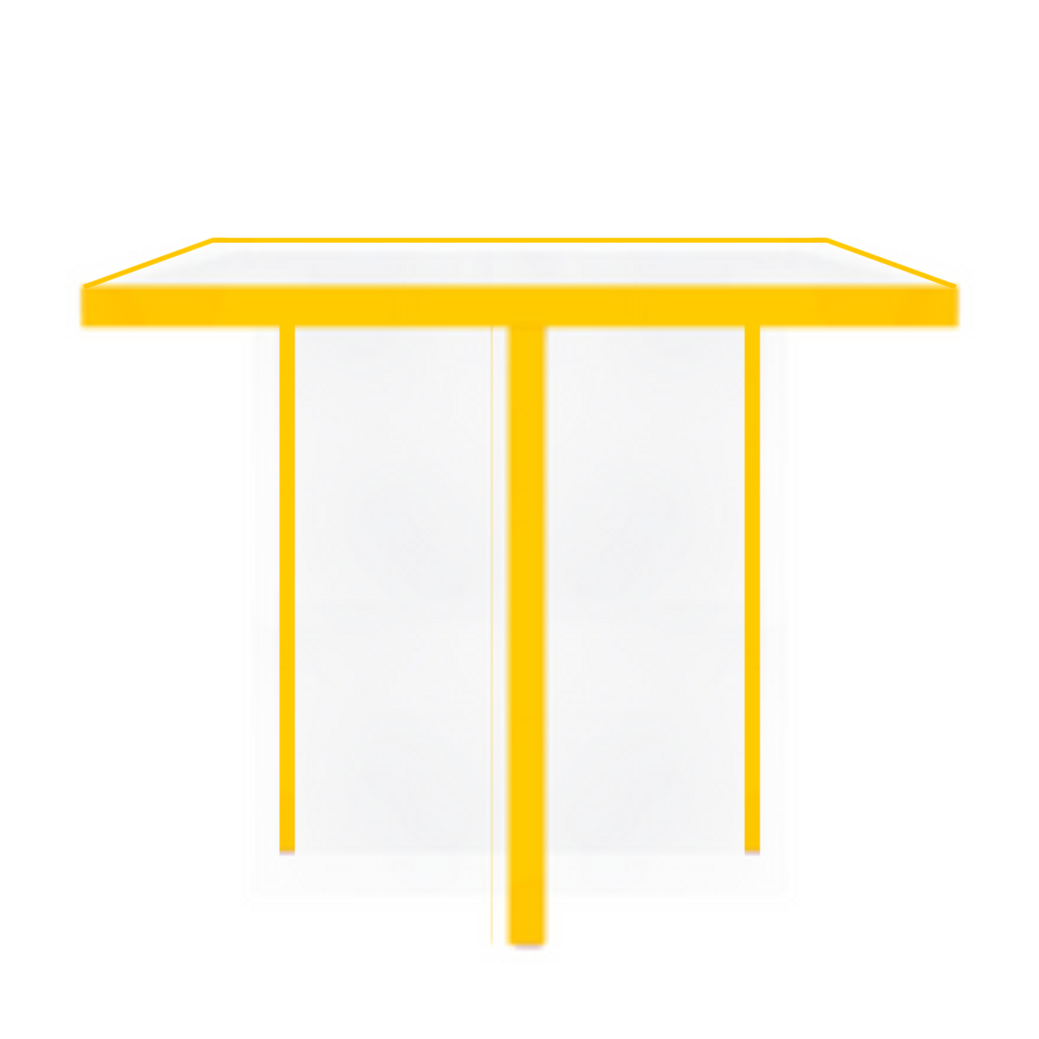 Color Edge Lucite T Side Table