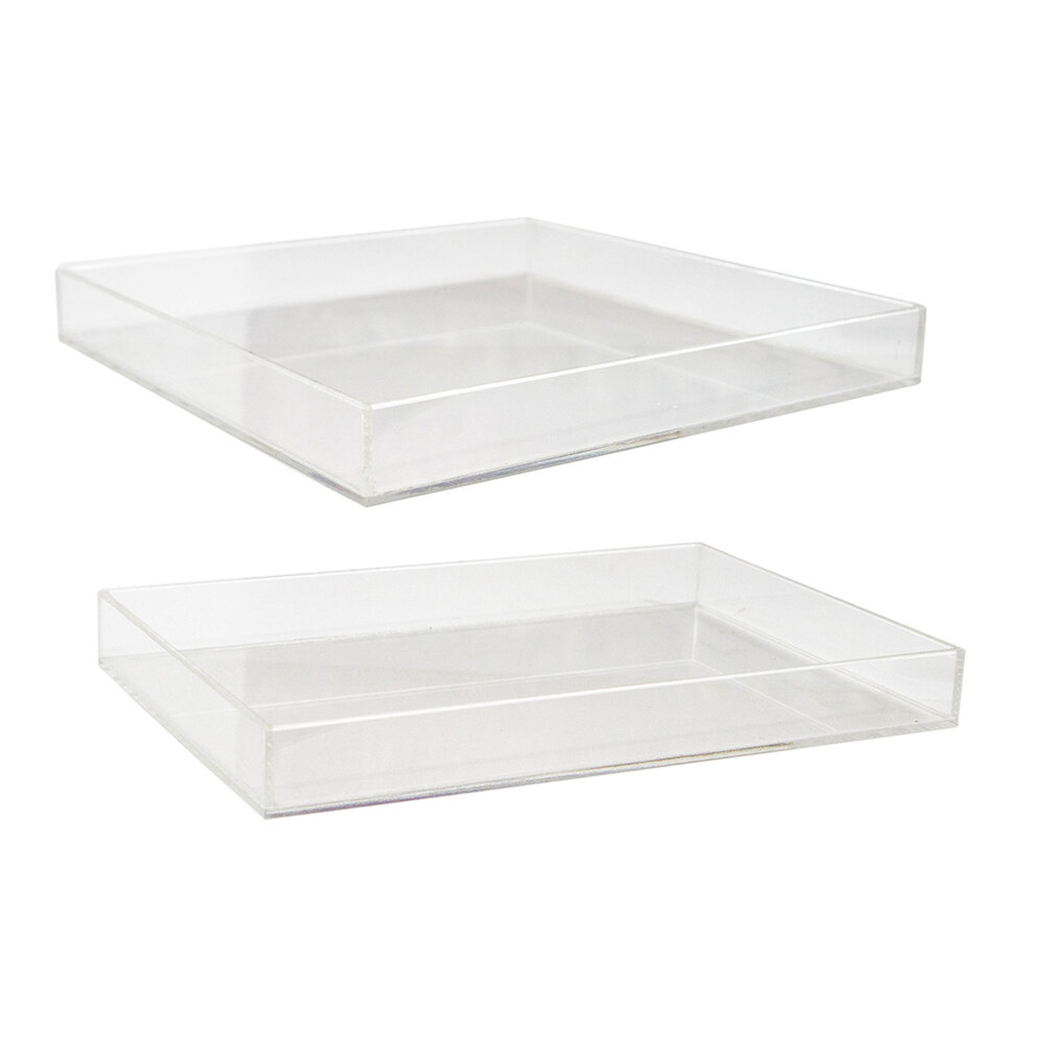 Large Simple Lucite Ottoman Tray