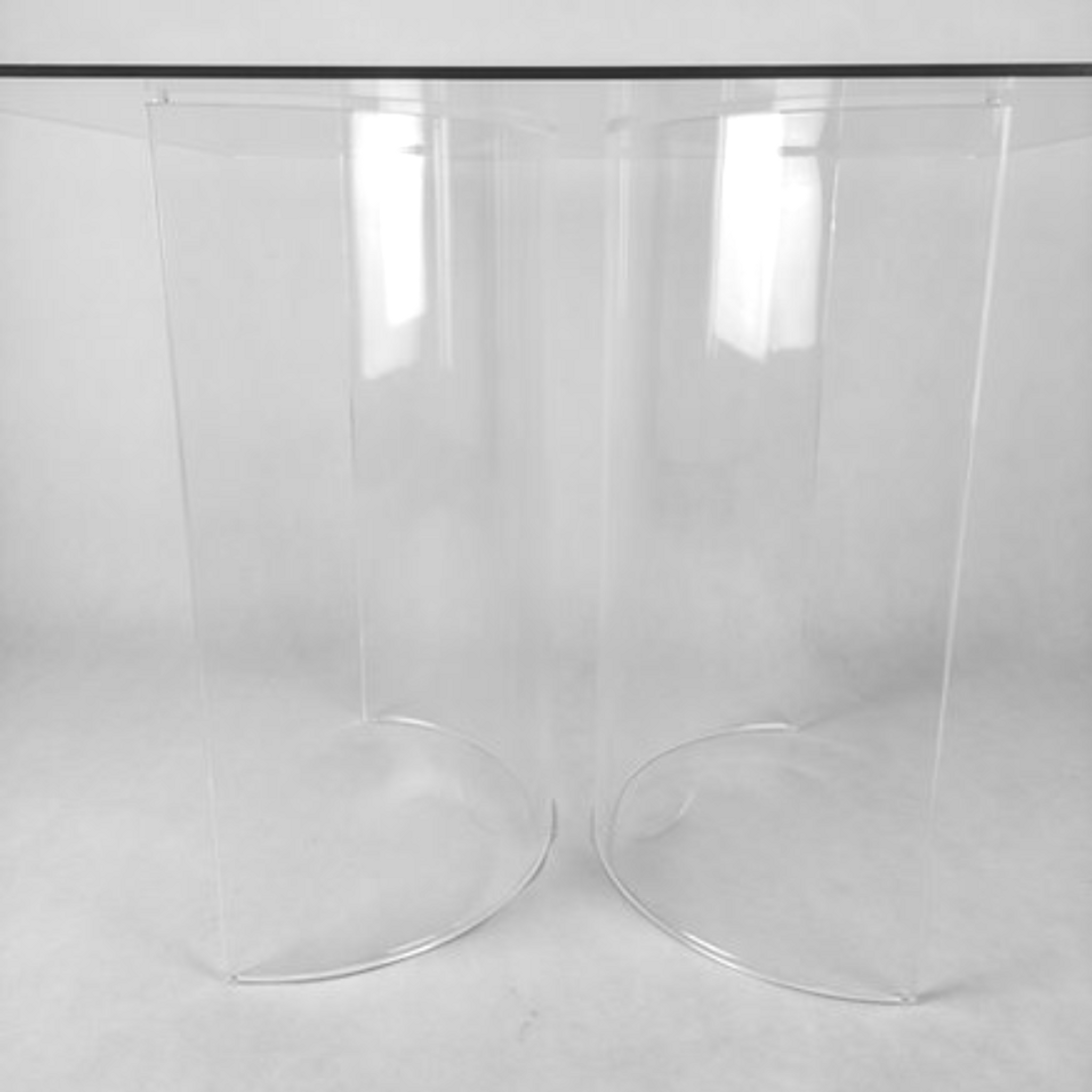 square Table with Half Circle Legs