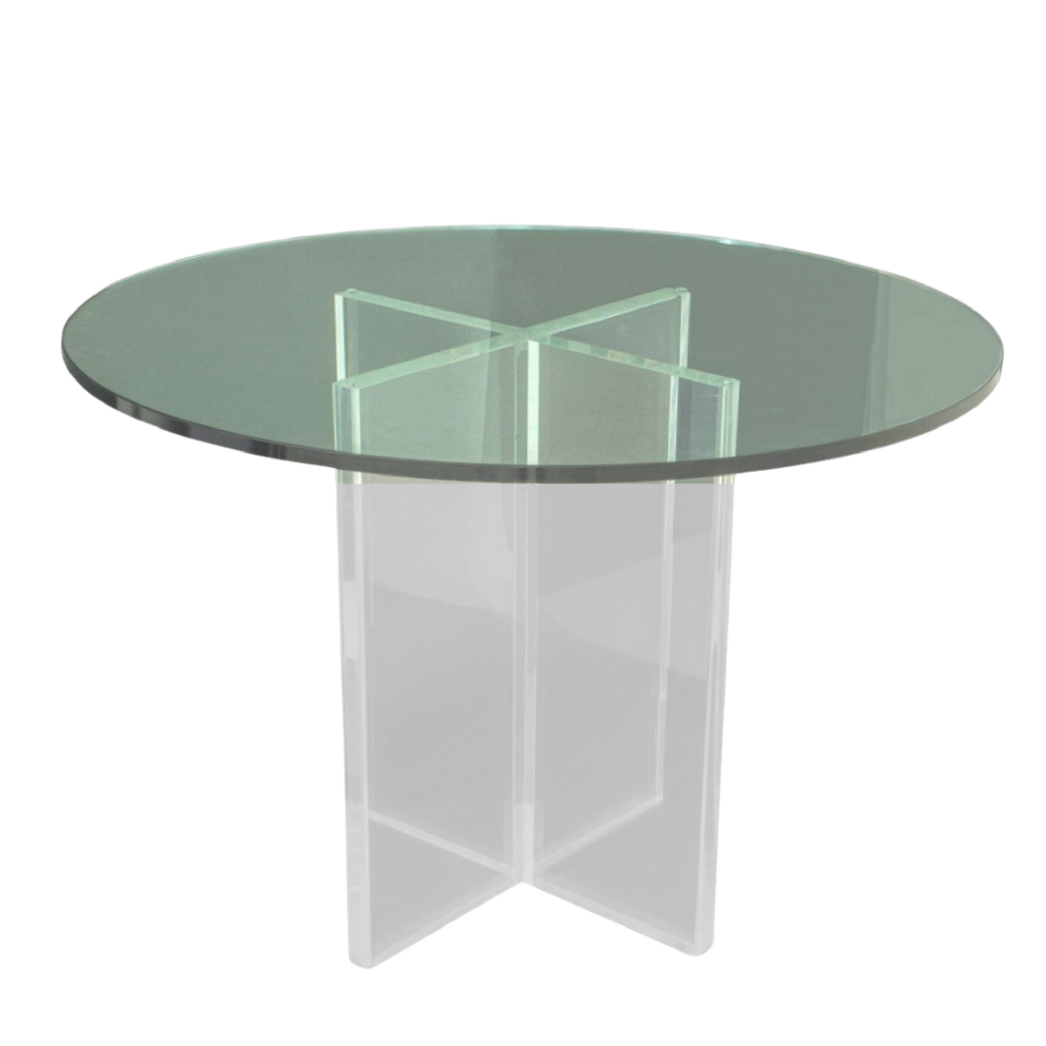 Lucite X Base Round Table