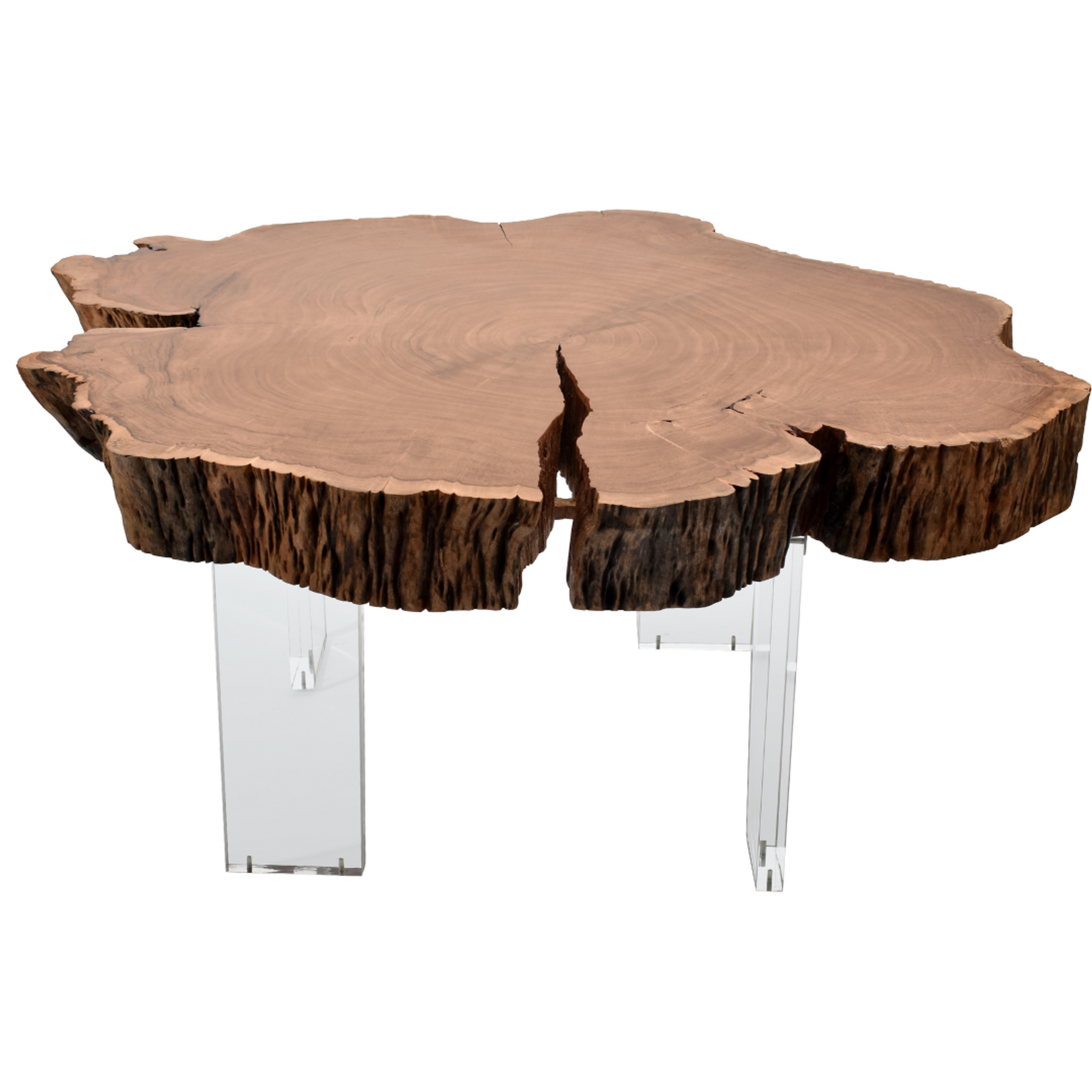 Acacia Wood Round Coffee Table