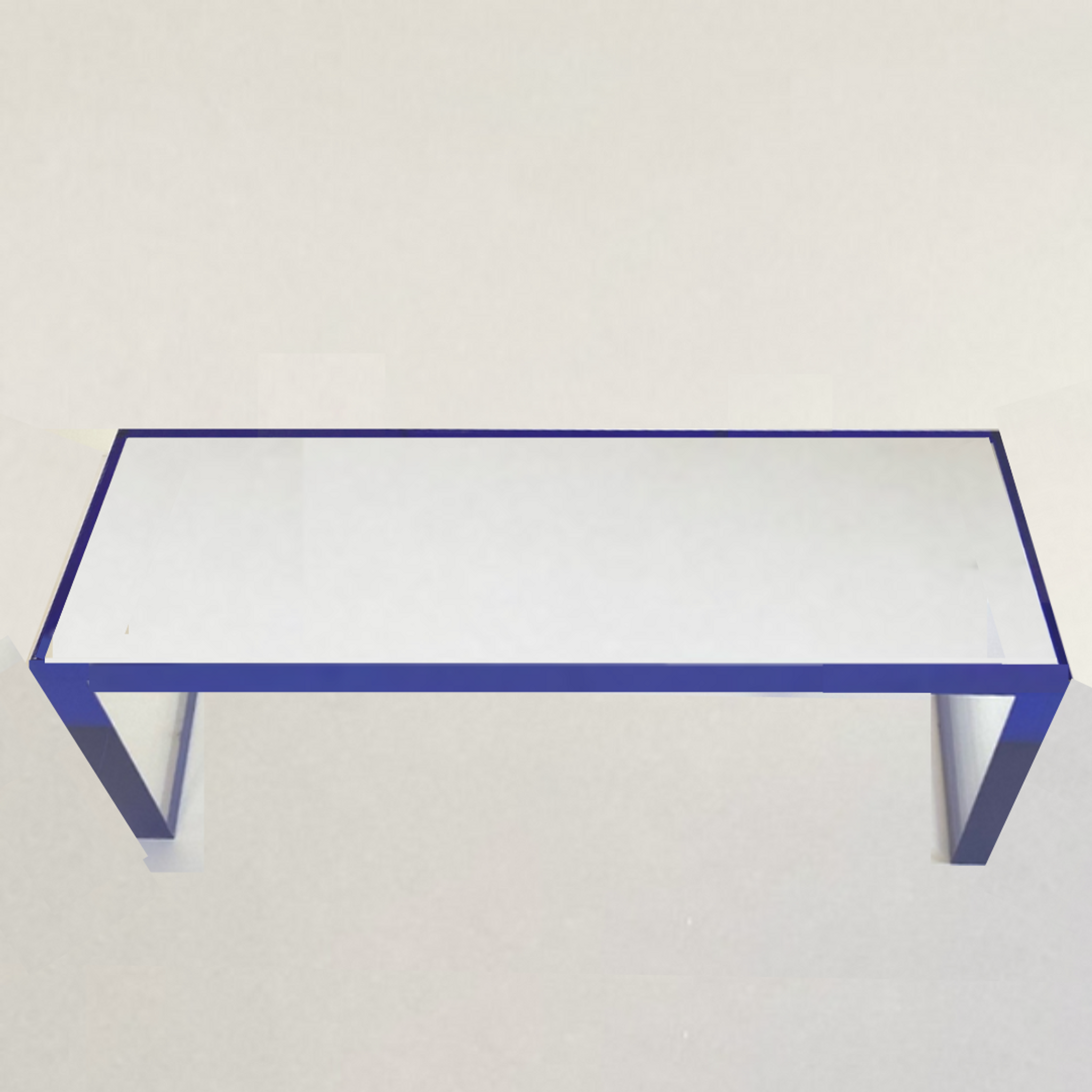Color Edge Clear Slab Bench