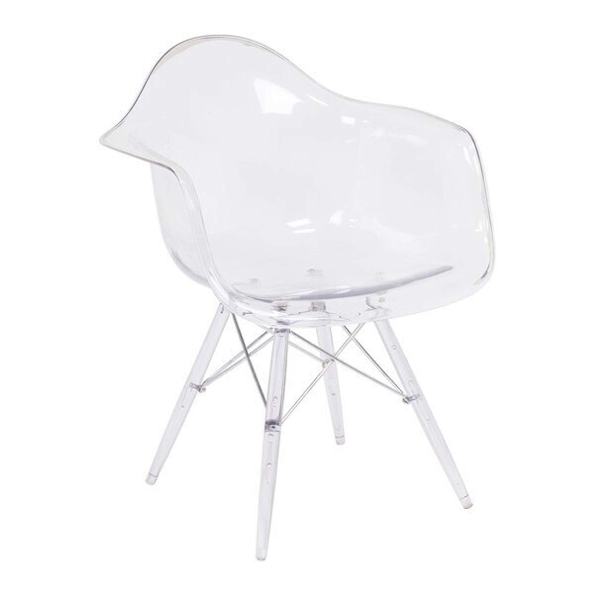 clear acrylic eiffel armchair for modern luxury interior design