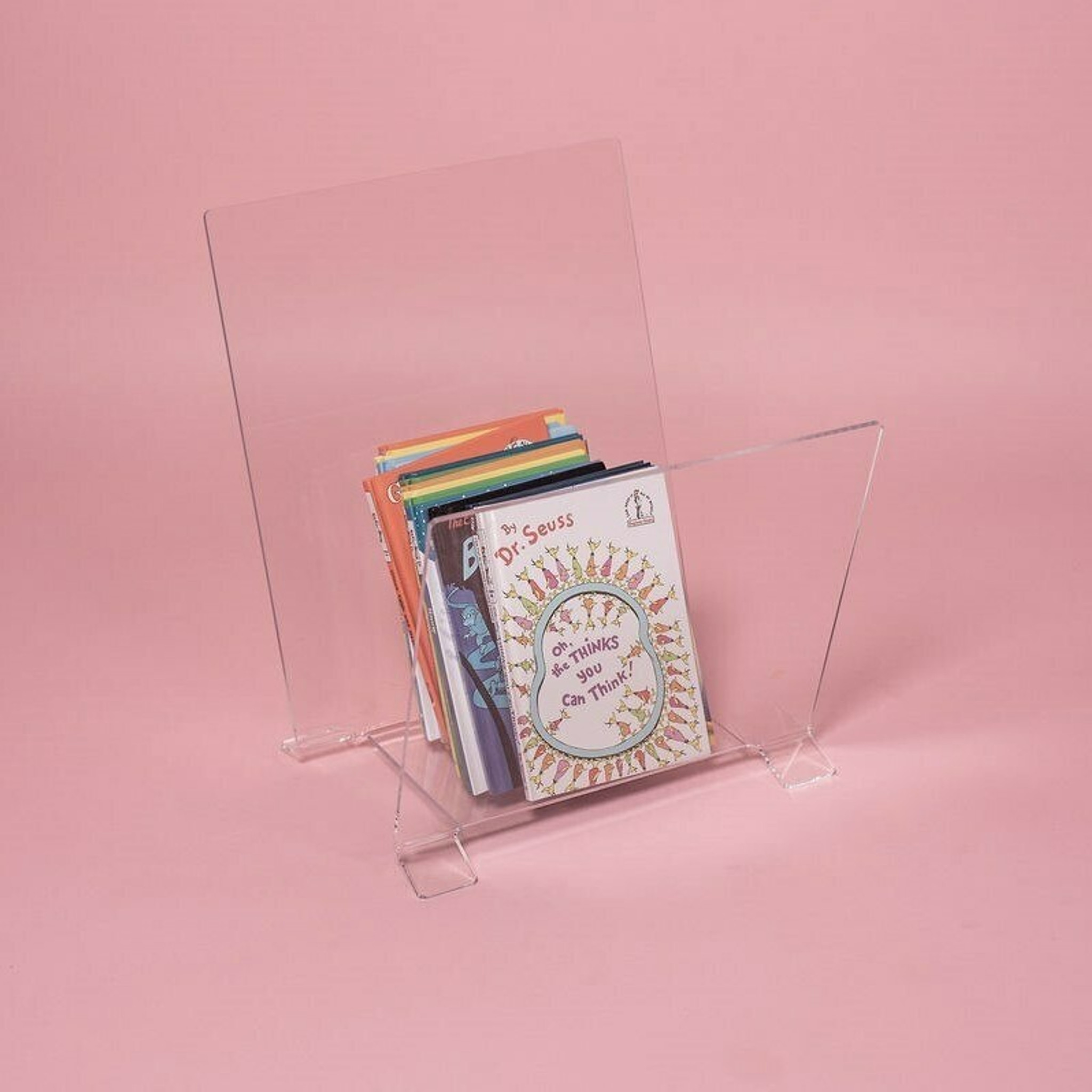 Clear Acrylic Book Bin