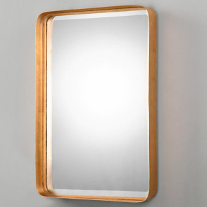 uttermost crofton bathroom vanity round corners gold modern wall mirror