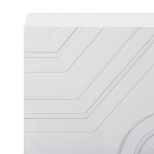 white storage cabinet table with acrylic knobs safavieh Zayn Diamond Sideboard