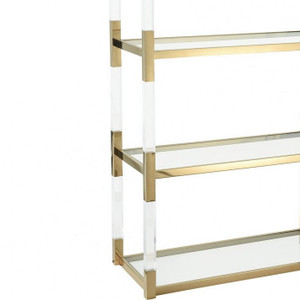 Elk-Home Elk-Home-1114-307-Equity - 70 Inch Shelf Clear Acrylic/Gold