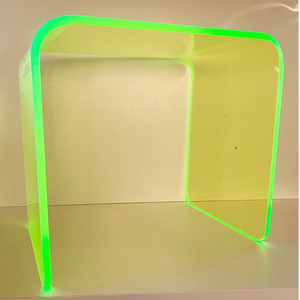 1/2" Neon Color Lucite Waterfall Table