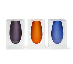 tizo acrylic vase 5" bud color lucite modern vases
