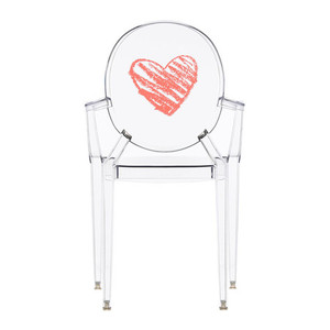 Lou Lou Ghost Kids Chair kartell kids size lucite acrylic play arm chair