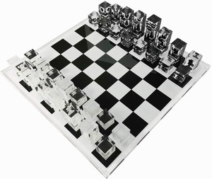 luxury acrylic lucite chess set professional modern gift