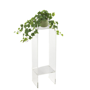 Clear Waterfall Acrylic Pedestal or Plant Stand