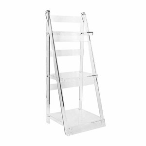 Clear Acrylic Ladder Bookcase