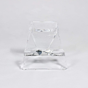 Clear Faceted Acrylic Cell Phone Stand modern desk accessory