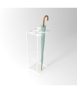 Clear Acrylic Modern C Shape Umbrella Stand