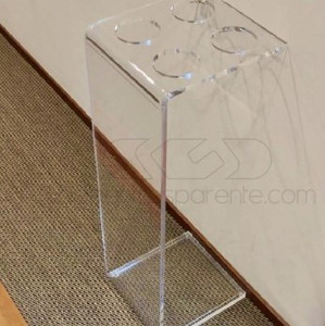 Clear Acrylic Modern C Shape Umbrella Stand