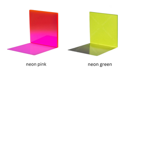 Color Acrylic Cube Table on Wheels, 
