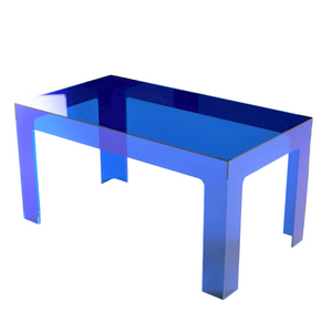 Kids Bright Color Acrylic Rectangular Play Table/Desk