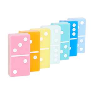 Modern Acrylic Bright Color Domino Set