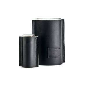 Leather Wrap Glass Cylinder Vases, Options