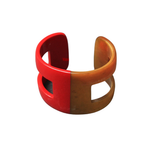 Horn & Enamel H Cuff Bracelet, Options