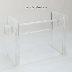 Lucite Modern Rectangular Trestle Table Base