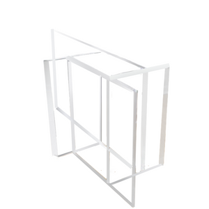 Custom 1" Thick Lucite Geometric Table Base