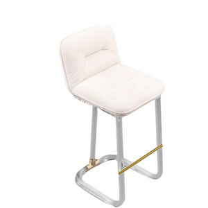 Tubular Lucite Retro Barstool