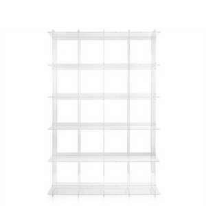 Large Lucite Cubicle Storage Bookcase