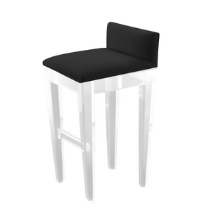 Lucite Low Back Barstool with Ultrasuede Upholstery