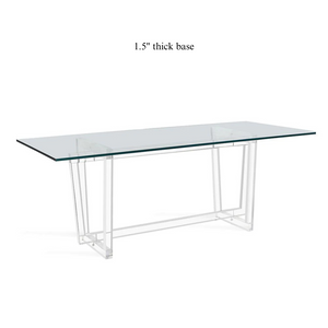 Custom Lucite Modern 6 Leg Desk/Dining Table Base