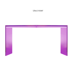 Color 1" Thick Modern Lucite Slab coffee table