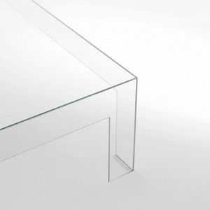 Clear Lucite Parsons Coffee Table