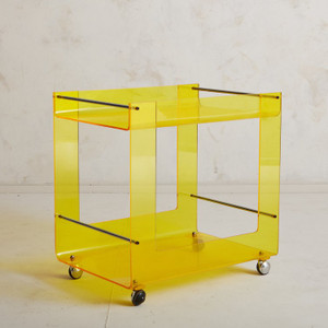 Color Lucite Bar Cart,  Color Options