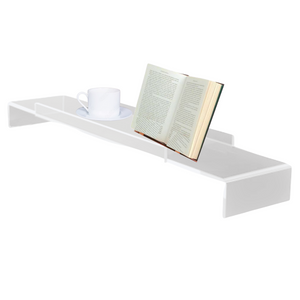 Clear Acrylic Bathtub Caddy with Bookrest