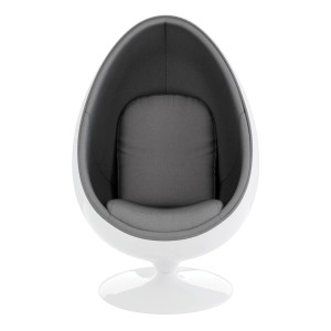 Acrylic Standing Egg Chair with Color Upholstery 