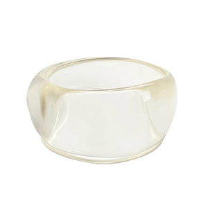 Modern Lucite Chunky Bangle Bracelet