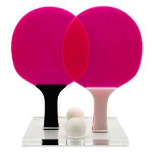Neon Color Modern Ping Pong Set 