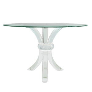 Palm Beach Foyer Table lucite clear acrylic round dining