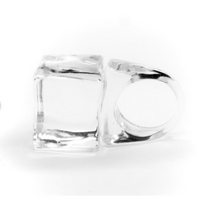 Lucite Cube Ring