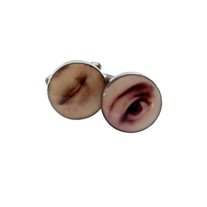 Lover's Wink Resin Cufflinks, Pair