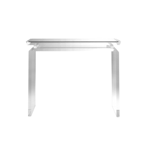 Floating Top Lucite Console Table 