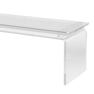 Floating Top Lucite Bench