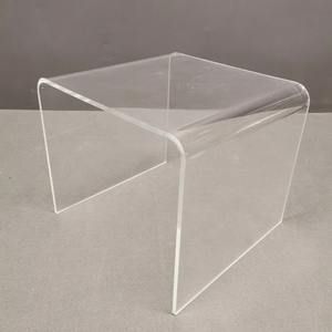 1/2" Lucite Waterfall Side Table