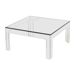 Parsons Square Coffee Table with Curve Apron