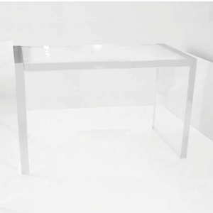 1.5" Ultra Thick Clear Lucite Slab Desk