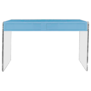 bright color lacquered lucite writing desk