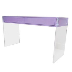 bright color lacquered lucite writing desk